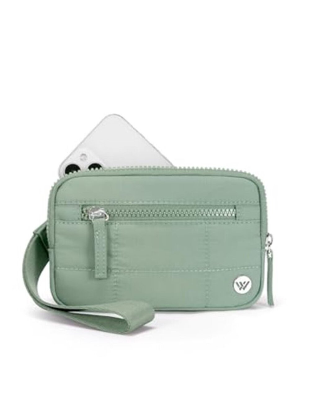 RFID Wristlet Wallet Nylon Zip Card Holder Coin Purse Travel Phone Wallet Case